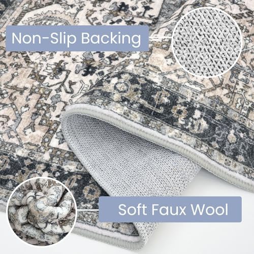 KOZYFLY Runners for Hallways 3x20 Ft Extra Long Faux Wool Washable Thin Hallway - Image 4