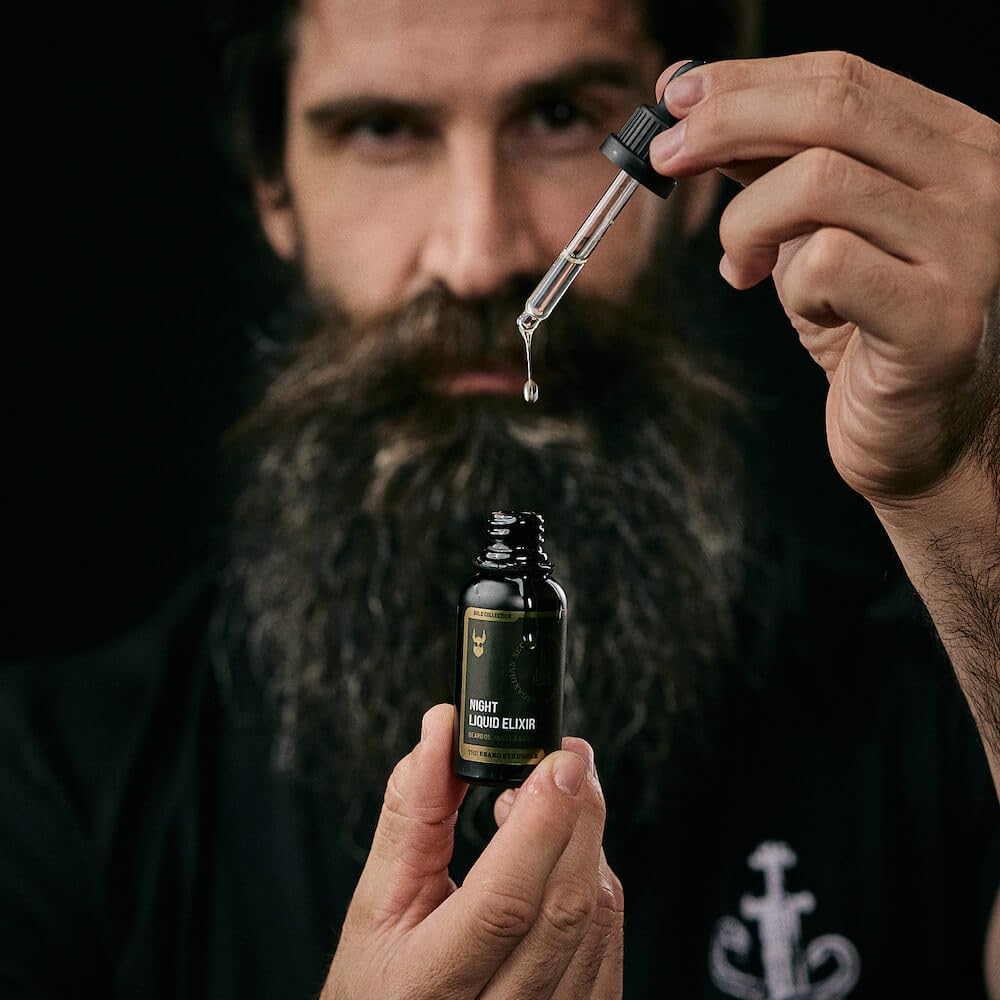Beard Oil for Men by Beard Struggle - Day Liquid Tonic Beard Growth Oil - Moisture & Soften Your Beard - Platinum Collection, Loki Unscented (1 Fl oz)