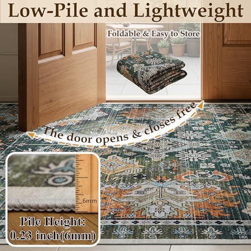 Ruaruarug Washable Area Rug 8×10 - Image 3