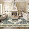 Large 9x12 Area Rug: Non-Slip Rug Vintage Distressed Indoor Accent Rugs by TOPRUUG