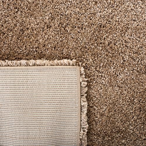 SAFAVIEH Milan Shag Collection 2' x 8' Dark Beige SG180 Solid Non-Shedding - Image 5