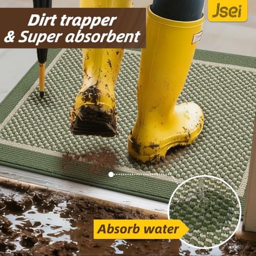 JSEI Dirt Trapper Door Mat 20"x32", Non-Slip Doormat - Image 4