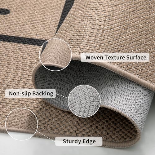 Tangsoo Easy Jute 2x6 Washable Non-Slip Runner Rug - Image 3