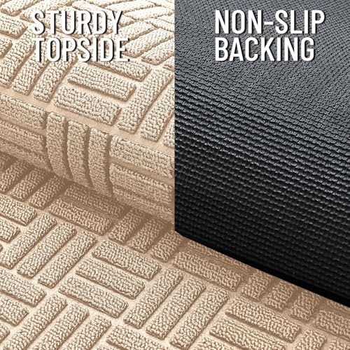 OLANLY Front Door Mat Outside Entrance 71x23, Heavy-Duty Rubber Doormat - Image 4