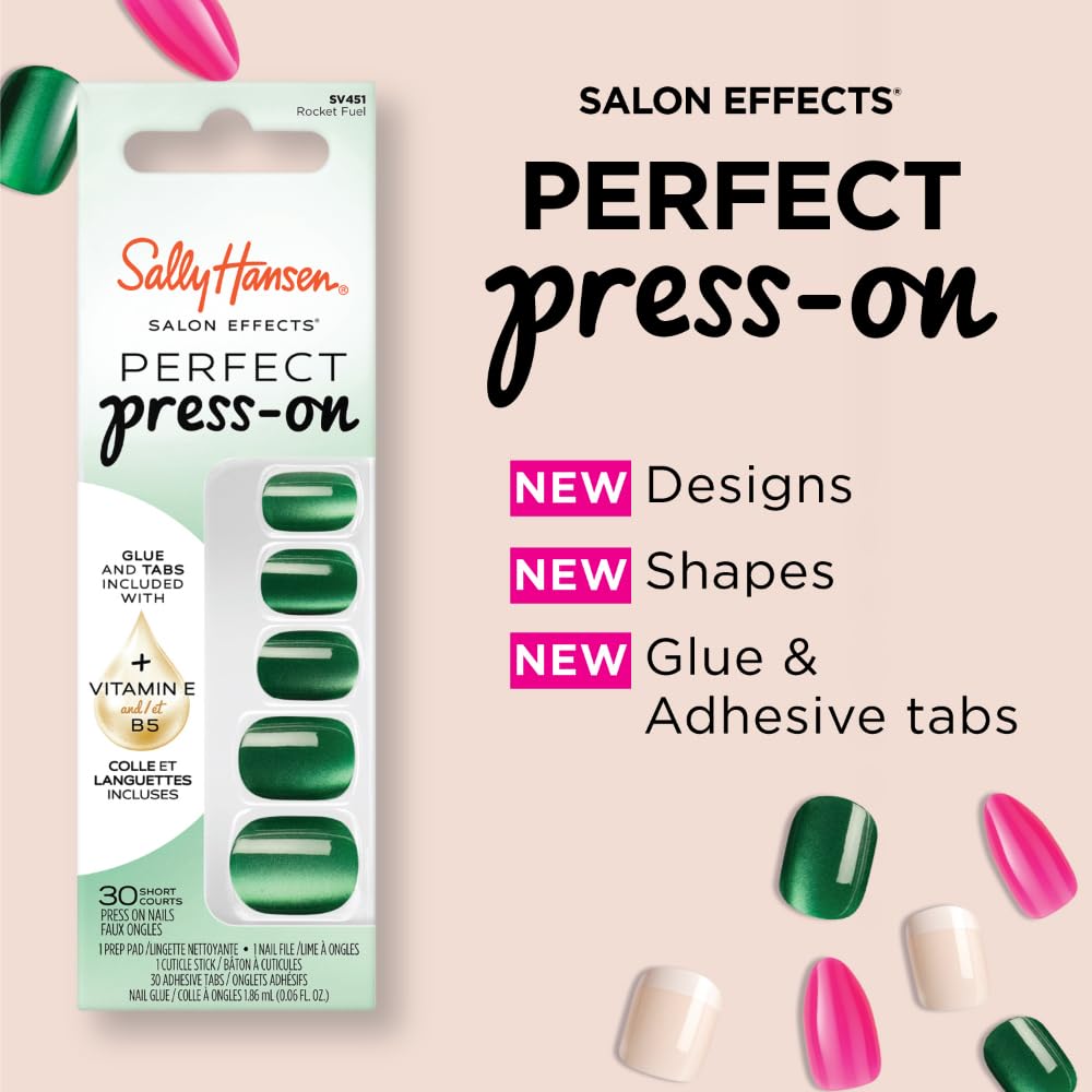 Sally Hansen Instant Cuticle Remover & Affairy to Remember Salon Effects Perfect Press-On Nails Kit