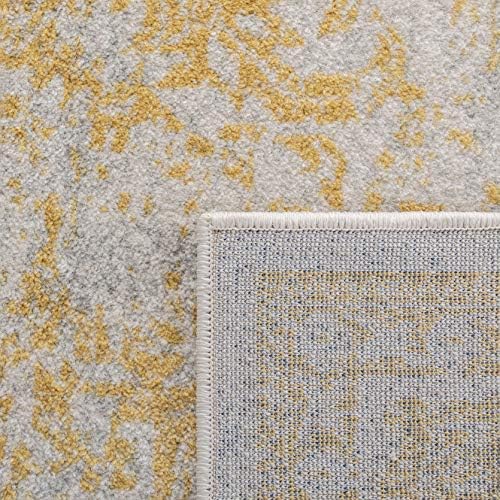 SAFAVIEH Evoke Square Rug 5'3", Ivory & Gold EVK256B - Image 4