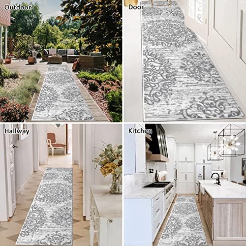 HEBE Hallway Runner Rug 2'x8', Washable Non Slip Kitchen Rug Runner - Image 5