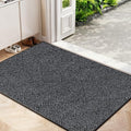 Front Door Mat Indoor Entrance Welcome Entry Mat Black 24"x36" by NaolotureHome