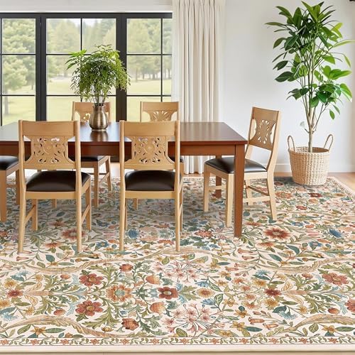 8x10 Large Area Rug Floral Botanical Boho Carpet - Image 4