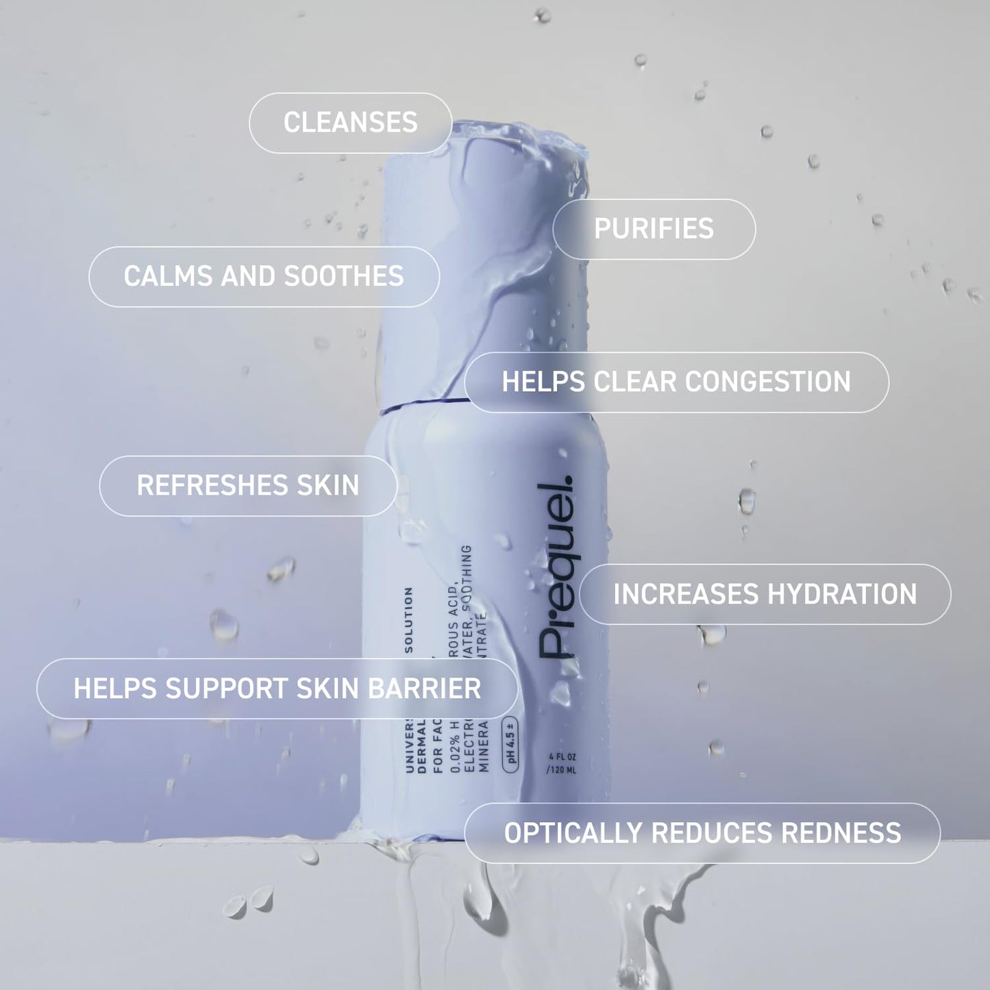 Skin Universal Skin Solution Hypochlorous Acid Spray for Face and Body. HOCL Facial Cleanser and Dermal Spray with Electrolyzed Water and Mineral Complex. pH-Stabilized Skin Care. 4oz