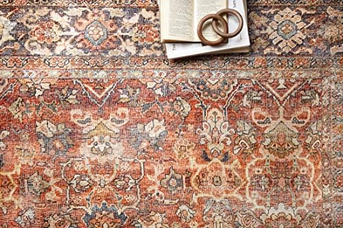 Loloi Layla Spice/Marine 2'-6" x 7'-6" Runner Rug - Image 3