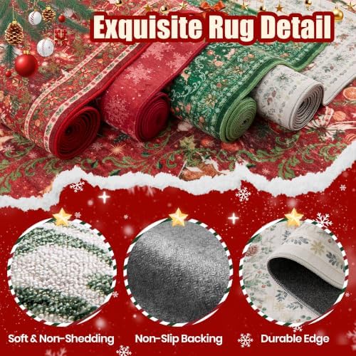 2x8 Christmas Runner Rug for Hallway, Washable Kitchen Rug - Image 7