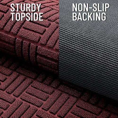OLANLY Front Door Mat Outside Entrance 33x21, Heavy-Duty Rubber Doormat - Image 4