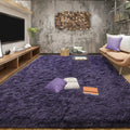 Tepook 6x9 Area Rugs for Living Room, Fluffy Gray Purple Rug for Bedroom by Tepook