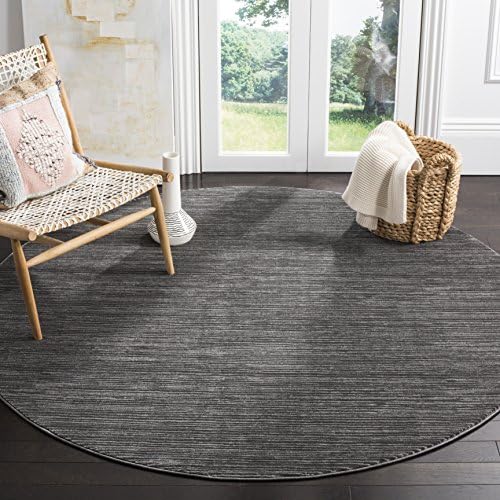 SAFAVIEH Vision Round Rug 9', Modern Tonal Grey VSN606D - Image 6