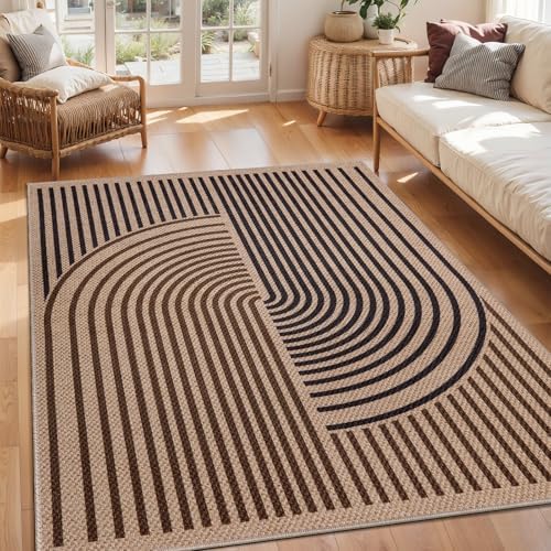 Tangsoo Easy Jute Area Rugs 4x6 Washable Non-Slip Rug by Tangsoo