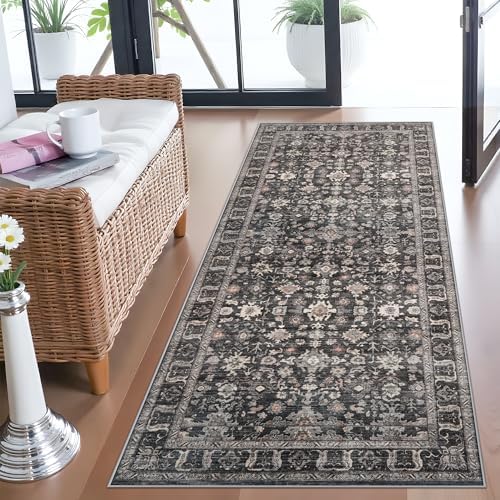 Black Entryway 2x5 Runner Rug: Runner by TOPRUUG