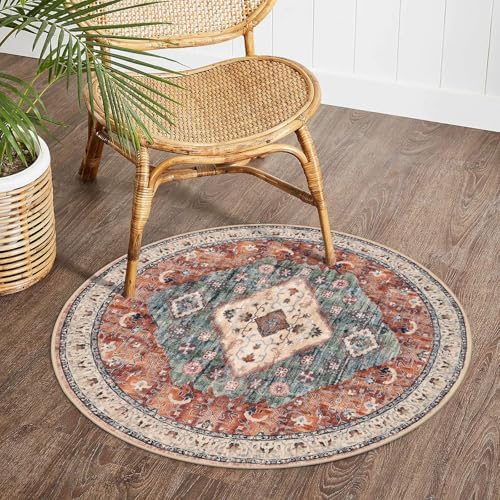 KOZYFLY Boho Round Rug 3 Ft Rugs - Image 3