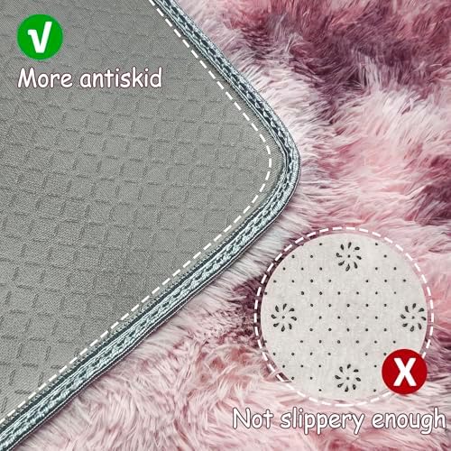 Tie-Dyed Blush 3x10 Machine Washable Runner Rugs - Image 4