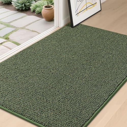 BEQHAUSE Dirt Trapper Door Mat 32" x 48", Non-Slip Washable Doormats by BEQHAUSE