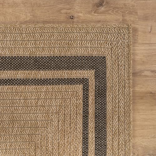 Beverly Rug Easy Jute Bordered Entry Rug 2x3 Washable Durable Indoor Outdoor - Image 4