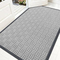 OLANLY Front Door Mat Outside Entrance 59x34, Heavy-Duty Rubber Doormat by OLANLY