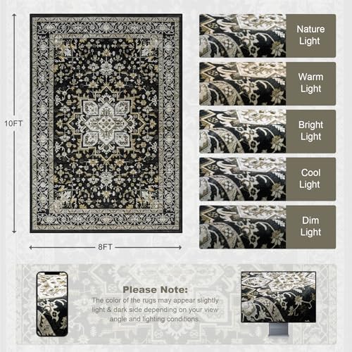 8x10 Area Rugs Living Room: Washable Rug - Image 2