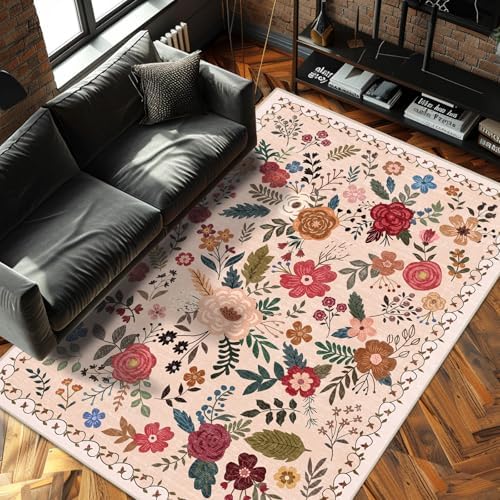 5x7 Washable Area Rugs for Living Room Soft Carpet by Unknown