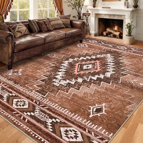 Yinhua Living Room Rug 6x9, Western Washable Rug by yinhua