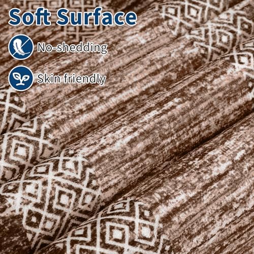 GarveeHome 10x13 Large Washable Geometric Area Rug Non Slip Non Shedding Floor - Image 4
