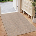 Front Door Mat Indoor Entrance Welcome Entry Mat Brown 36"x59" by NaolotureHome