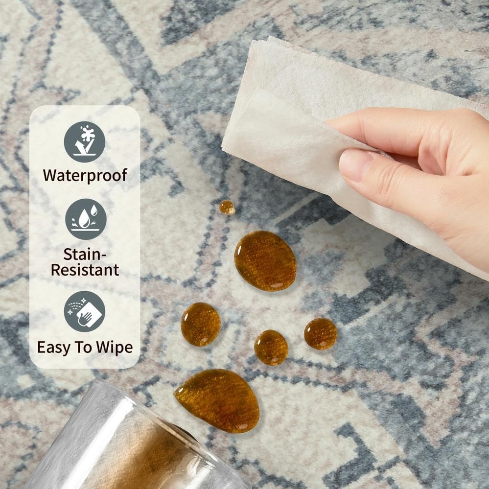 Rugxara 2x6 Washable Runner Rug - Image 7