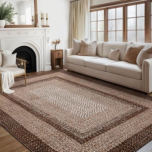 RUGSREAL 8x10 Washable Area Rug by RUGSREAL