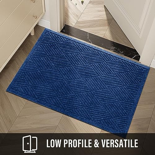 HIYARD Sturdy Front Door Mat, Absorbent Muddy Dirt Resist Welcome Door Mats - Image 6