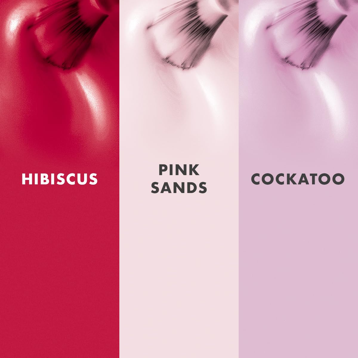 Olive & June Best Sellers Nail Polish Set | Includes 3 Long Lasting Shades (Cockatoo, Pink Sands, Hibiscus) + Super Glossy Top Coat | Vegan, Cruelty-Free | Salon-Quality Results at Home