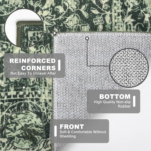 KILOCOCO Hallway Runner 2x6 Washable Runner Non-Slip Kitchen Rug - Image 6