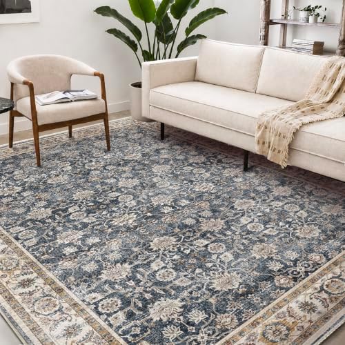 CHAMPLANT Washable Area Rug 4'x6' Vintage Traditional Floor Cover Foldable Thin - Image 2