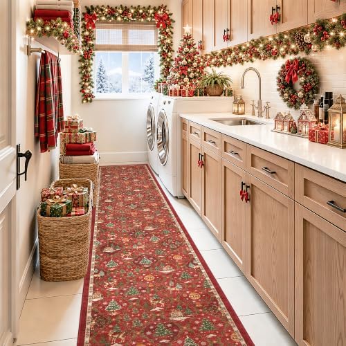 Christmas 2x12 Runner Rugs for Hallway - Image 4