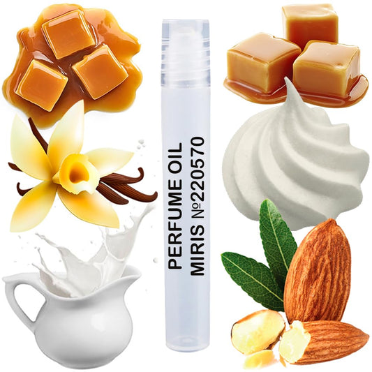 MIRIS Perfume Oil No. 220570, Inspired by Vanilla Cake, Long-Lasting Unisex Roll-On For Women and Men, Rollerball 0.34 Fl Oz / 10 ml