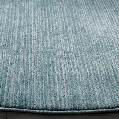 SAFAVIEH Vision Round Rug 9', Modern Tonal Aqua VSN606B - Image 4