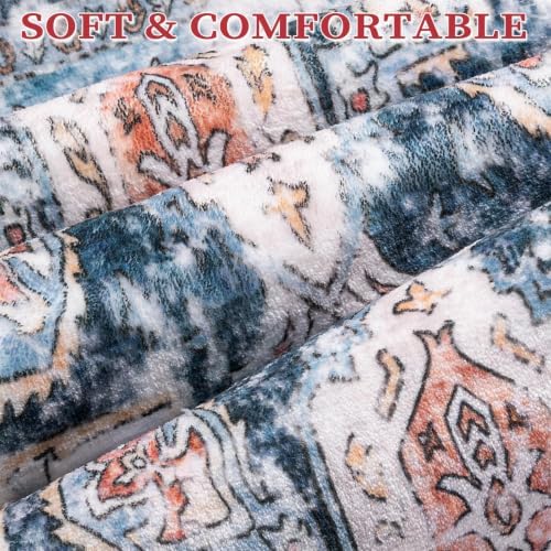 SERISSA 5x7 Washable Non Slip Boho Area Rug - Image 5