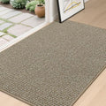 BEQHAUSE Dirt Trapper Door Mat 32" x 48", Non-Slip Washable, Light Beige by BEQHAUSE