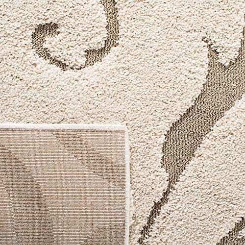 SAFAVIEH Florida Shag Runner Rug 2'3"x17', Soft Cream & Beige SG455-1113 - Image 6