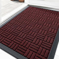 OLANLY Front Door Mat Outside Entrance 33x21, Heavy-Duty Rubber Doormat by OLANLY