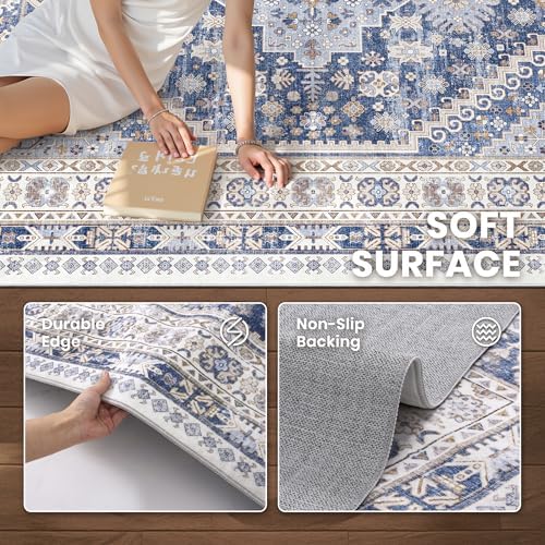 zesthome 2x6 Runner Rug Non Slip, Washable Hallway Runner Rug - Image 5