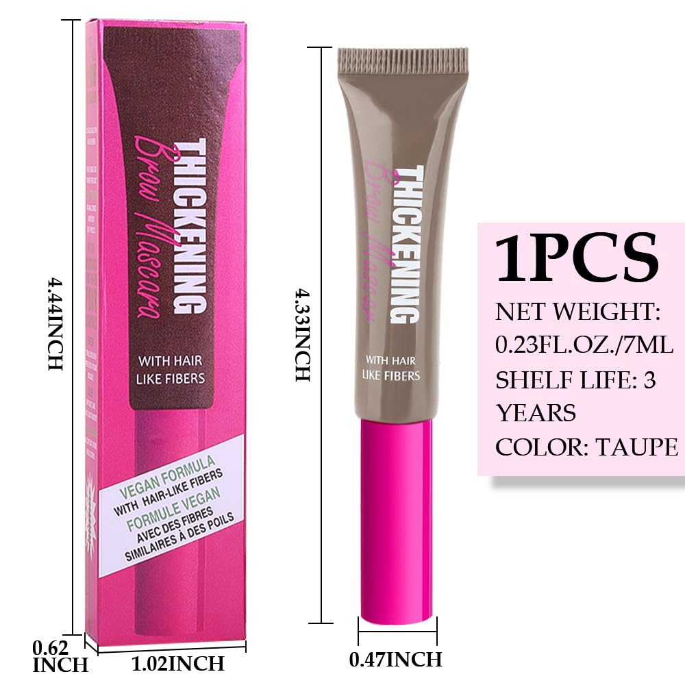 Kaely Thickening Brow Mascara,Tinted Eyebrow Gel Waterproof,Eyebrow Color Makeup,Brow Fast Sculpt,Vegan,Cruelty Free,maquillaje gel para cejas a prueba de agua,02 Cool Blonde