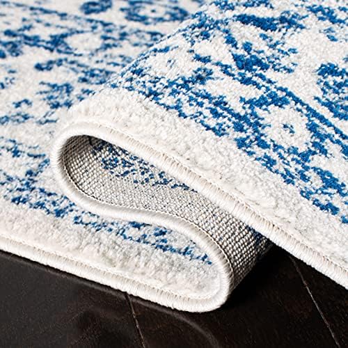 SAFAVIEH Evoke Area Rug 4x6, Ivory & Navy EVK256N - Image 5