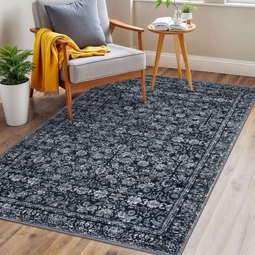 SIILOOM 3x5 Washable Area Rug Non Slip Door Mat Indoor - Image 3