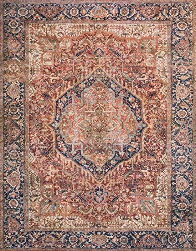 Loloi Layla Red/Navy 2'-0" x 5'-0" Accent Rug - Image 4