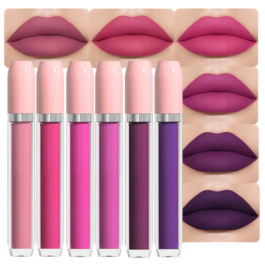 BINGBRUSH Super Matte Longwear No-Budge Stay On Smudge Proof Liquid Lipstick Long Lasting Makeup for Women,Highly Pigmented Color and Instant Shine, Cheeky, Soft Matte Lip Cream Lightweight Lipgloss